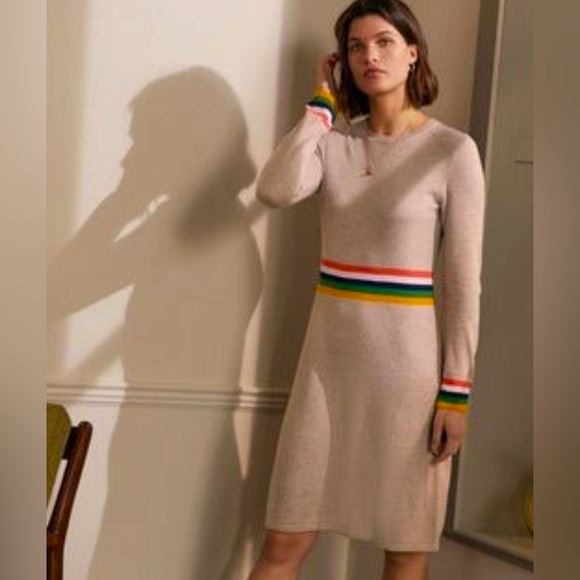 Wool Gap Striped Sweater Dress Boden Sweater Dress NWOT Petite - Main Image